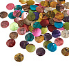 Craftdady 100Pcs 10 Colors Spray Paint Natural Akoya Shell Pendants SHEL-CD0001-01-2