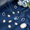 1Bag Alloy Pendant Cabochon Settings FIND-SC0023-79B-03-4