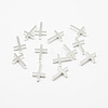 Brass Tiny Cross Charms KK-F718-08S-1