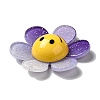 Acrylic Big Pendants with Glitter Powder MACR-M023-03F-3