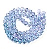 Baking Paint Transparent Glass Beads X1-DGLA-A035-T10mm-A06-3