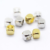 Cube Brass Spacer Beads KK-L015B-01-1