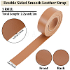 2M PVC Double Face Imitation Leather Ribbons SRIB-WH0011-127B-04-2