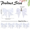 12Pcs Bowknot Polyester Shoe Buckle Clips HJEW-HY00142-2