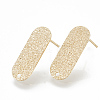 Brass Stud Earring Findings KK-Q750-066G-1