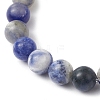 Natural Sodalite Beads Stretch Bracelets for Women Men BJEW-JB11453-4