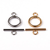 304 Stainless Steel Ring Toggle Clasps X-STAS-L176-12-1