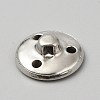 1-Hole Alloy Shank Buttons BUTT-WH0031-38C-2