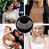 Fingerinspire Crystal Rhinestone Bib Necklace NJEW-FG0001-01KCG-6