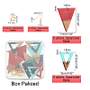 DIY Walnut Wooden Dangle Earring Making Kits DIY-OC0006-70-2