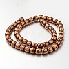 Electroplate Non-magnetic Synthetic Hematite Bead Strands G-F300-43-08-2