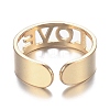 Brass Cuff Rings RJEW-F109-02-4