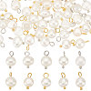 CREATCABIN 70Pcs 2 Colors Natural Cultured Freshwater Pearl Charms FIND-CN0001-42-1
