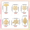 12Pcs 6 Styles Brass Big Pendants KKC-TA0001-09-4
