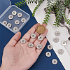 20Pcs Alloy with Rhinestone Buttons BUTT-MA0001-05-3