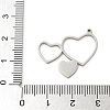 201 Stainless Steel Pendants STAS-R133-01P-05-3