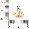 Brass Micro Pave Cubic Zirconia with Enamel Charms KK-G519-12G-02-3