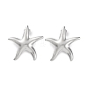 304 Stainless Steel Starfish Stud Earrings EJEW-K295-16P-1