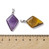 Natural Mixed Stone Pendants G-C110-04P-4