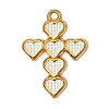 304 Stainless Steel with Enamel Pendants SA-OY002-32G-01-1