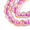 Crackle Transparent Glass Beads Strands X1-GLAA-N030-8mm-01I-3