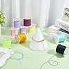 10 Rolls 10 Colors Nylon Chinese Knot Cord NWIR-PH0002-48B-4