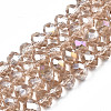 Electroplate Glass Beads Strands LS-EGLA-A034-T1mm-B24-4