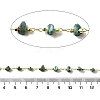 Handmade Synthetic Malachite Chip Beaded Chains CHC-F020-10G-10-2