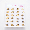 304 Stainless Steel Stud Earrings EJEW-L227-047G-1