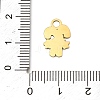 Christmas 304 Stainless Steel Enamel Charms STAS-I356-02G-06-3