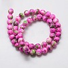 Synthetic Ocean White Jade Beads Strands G-L019-8mm-08-3