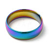 Ion Plating(IP) 304 Stainless Steel Flat Plain Band Rings STAS-I160-A-19mm-M-2