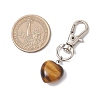 Natural Tiger Eye Pendant Decorations HJEW-JM02908-01-3