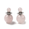 Natural Rose Quartz Perfume Bottle Pendants GG-CBA7610-02P-03-1