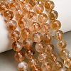 Hearted Natural Citrine Beads Strands GG-T002-A01-10mm-1