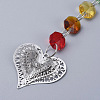 Chandelier Suncatchers Prisms Octogon Glass Hanging Pendant AJEW-G025-C06-2