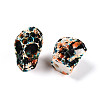 Spray Painted Resin Beads Strands RESI-N041-01D-3