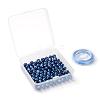 100Pcs 8mm Natural Kyanite/Cyanite/Disthene Round Beads DIY-LS0002-52-7