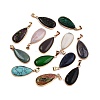 Natural & Synthetic Mixed Stone Pendants KK-N254-181G-1