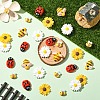 30Pcs 5 Styles Opaque Resin Cabochons Sets CRES-YW0002-55-4