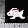 Handmade Lampwork Rabbit Display Decorations LAMP-N034-12-4