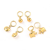 Brass Huggie Hoop Earring Sets EJEW-JE04212-1