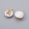 Natural Cultured Freshwater Pearl Pendants PEAR-F008-30G-R-2