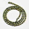 Faceted Teardrop Full Plated Electroplate Glass Beads Strands EGLA-J132-FP05-2