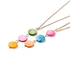 Natural Shell Pendant Necklace with 304 Stainless Steel Chains for Women NJEW-C016-19G-2
