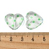 Transparent Printed Acrylic Beads OACR-H124-03D-3