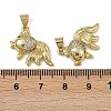 Brass Micro Pave Cubic Zirconia Pendants KK-I358-064G-02-3