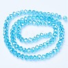 Electroplate Glass Beads Strands LS-EGLA-A034-T8mm-B14-2
