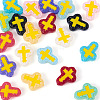 20Pcs 10 Colors Glass Beads Enamel Beads BLOW-TA0001-07A-3