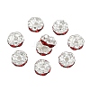 Brass Rhinestone Spacer Beads RB-A014-L6mm-21S-4